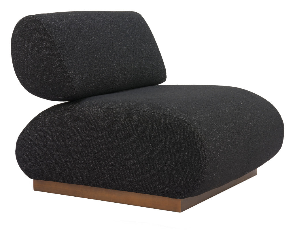 Black & Bronze Fabric & Upholstered Side Chair