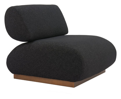 Black & Bronze Fabric & Upholstered Side Chair