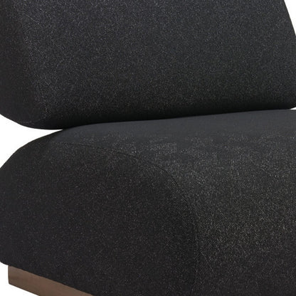 Black & Bronze Fabric & Upholstered Side Chair