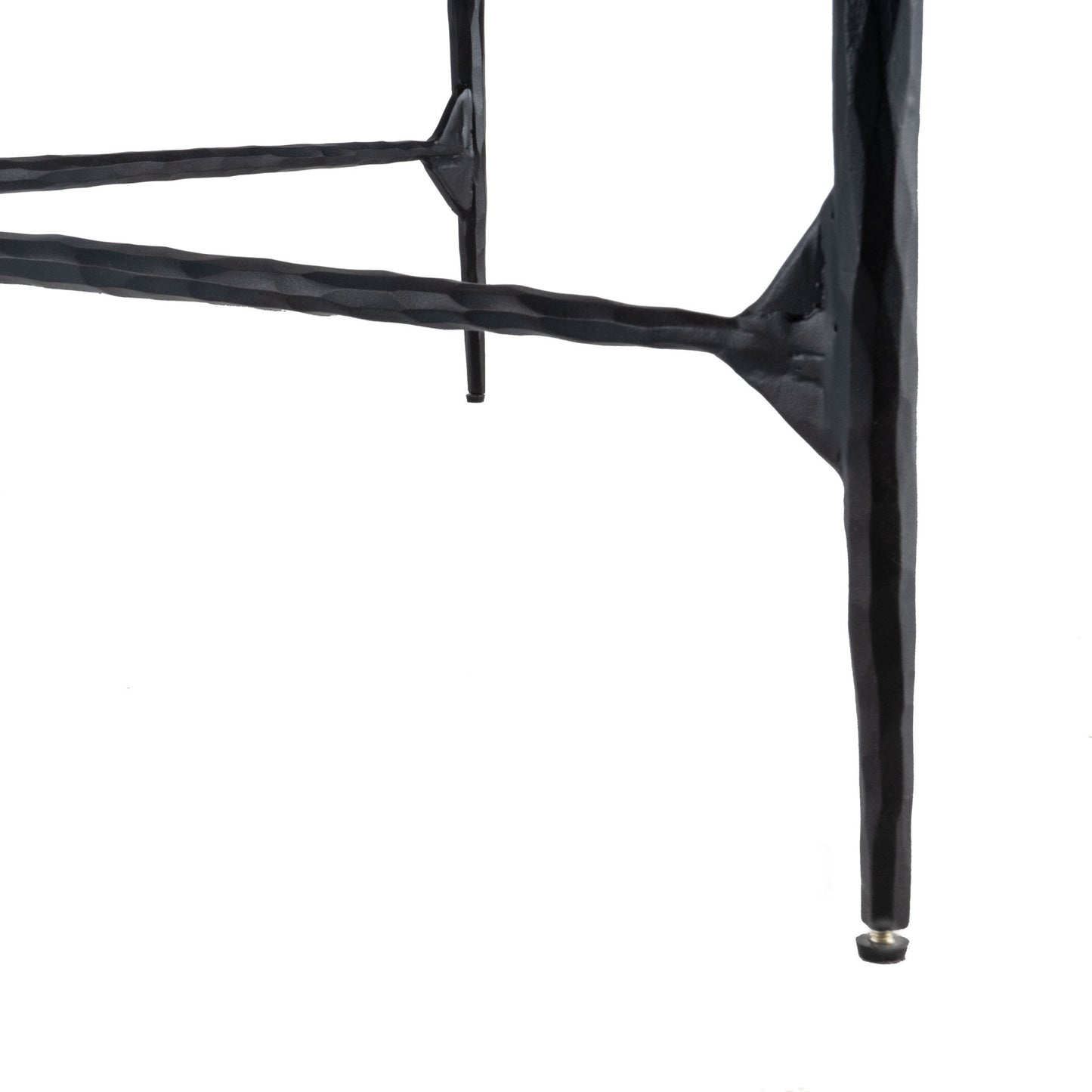 Black & White Genuine Marble & Iron Square Coffee Table image 7