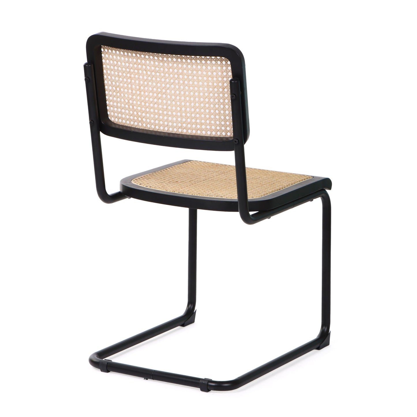 Black & Natural Steel Dining Chair - Set of 2