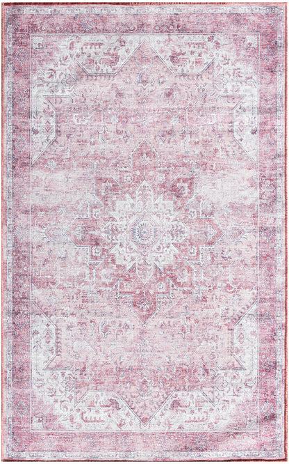 Nourison Pink Machine Washable Rug - 3' x 5'