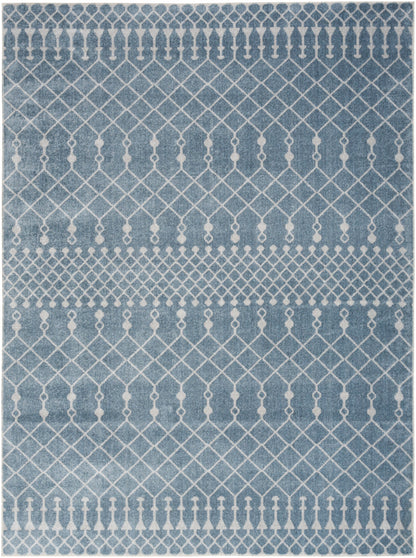 Nourison Astra Blue Pet Friendly Machine Washable Rug - 12' x 15'