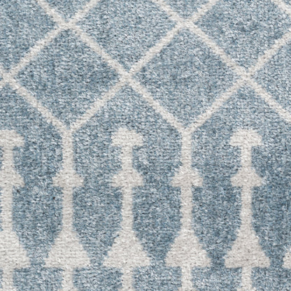 Nourison Astra Blue Pet Friendly Machine Washable Rug - Swatch
