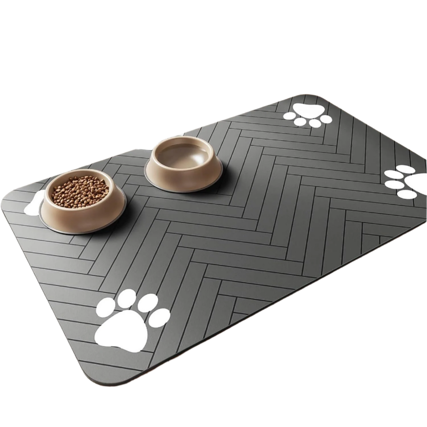Black Pet Feeding Mat