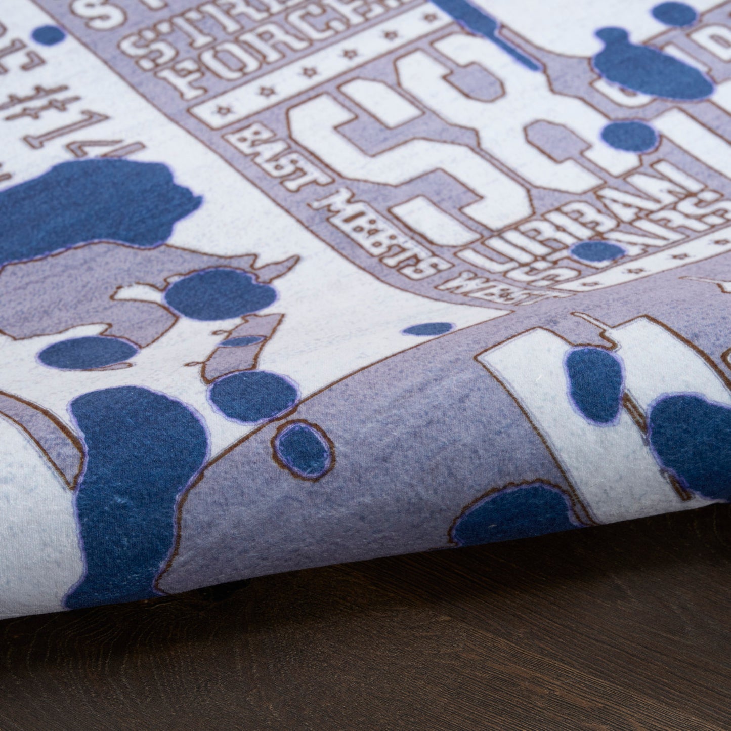 Nourison Imagination Blue Machine Washable Rug - Texture