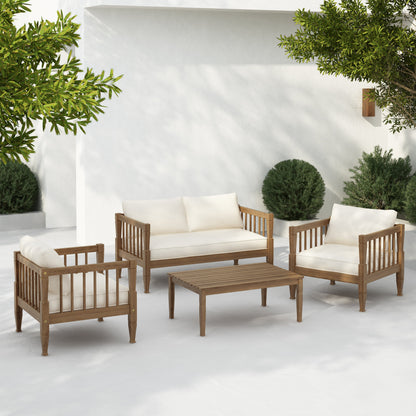 Terrace 4 Piece Acacia Wood Patio Set