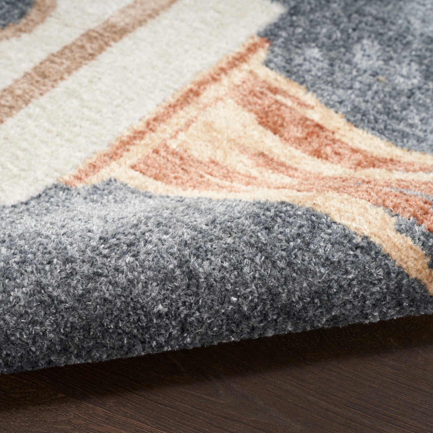 Nourison Astra Sky Blue Pet Friendly Machine Washable Rug - Texture