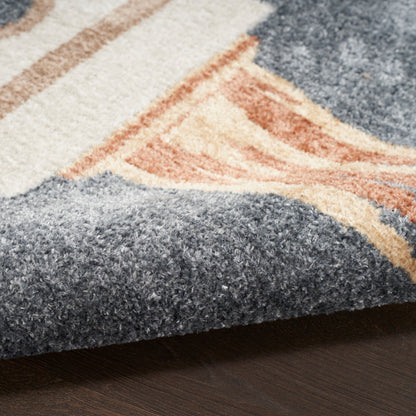 Nourison Astra Sky Blue Pet Friendly Machine Washable Rug - Texture