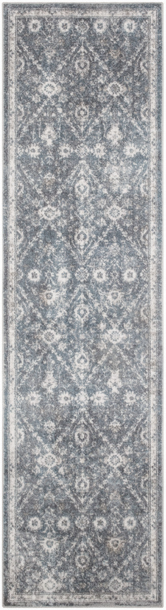 Nourison Astra Dark Blue Pet Friendly Machine Washable Rug - 2' x 6'
