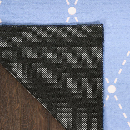 Nourison Imagination Blue Machine Washable Rug - Corner