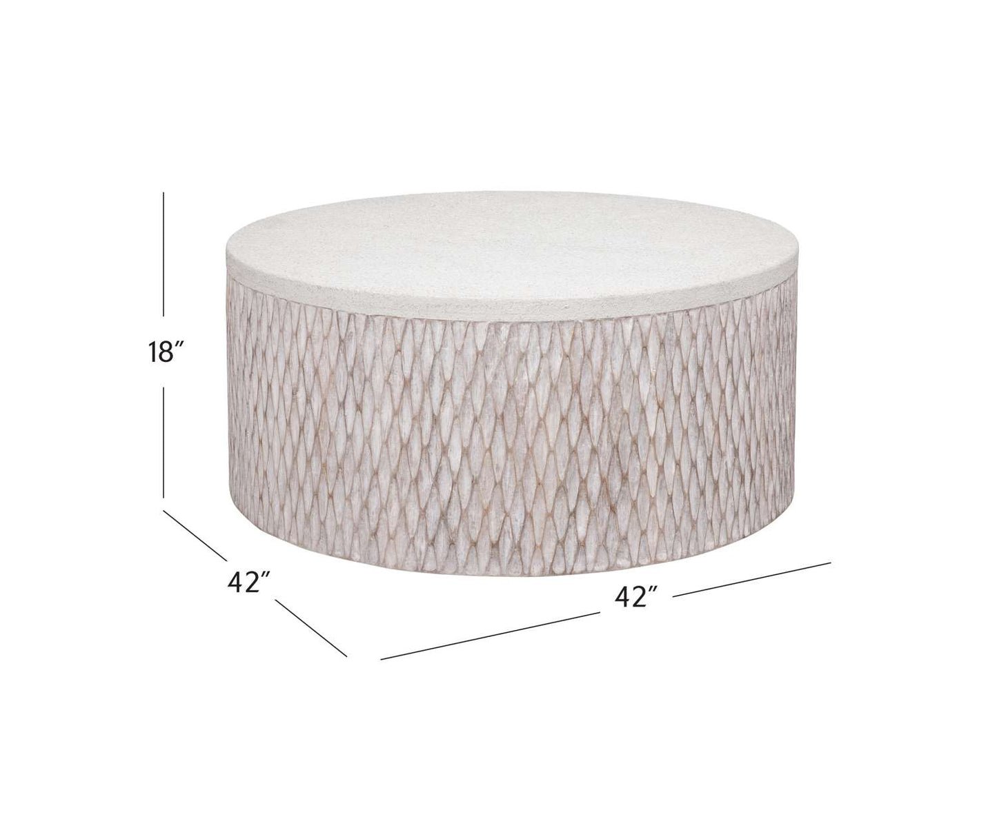 Brewer Accent Coffee Table - Dimensional
