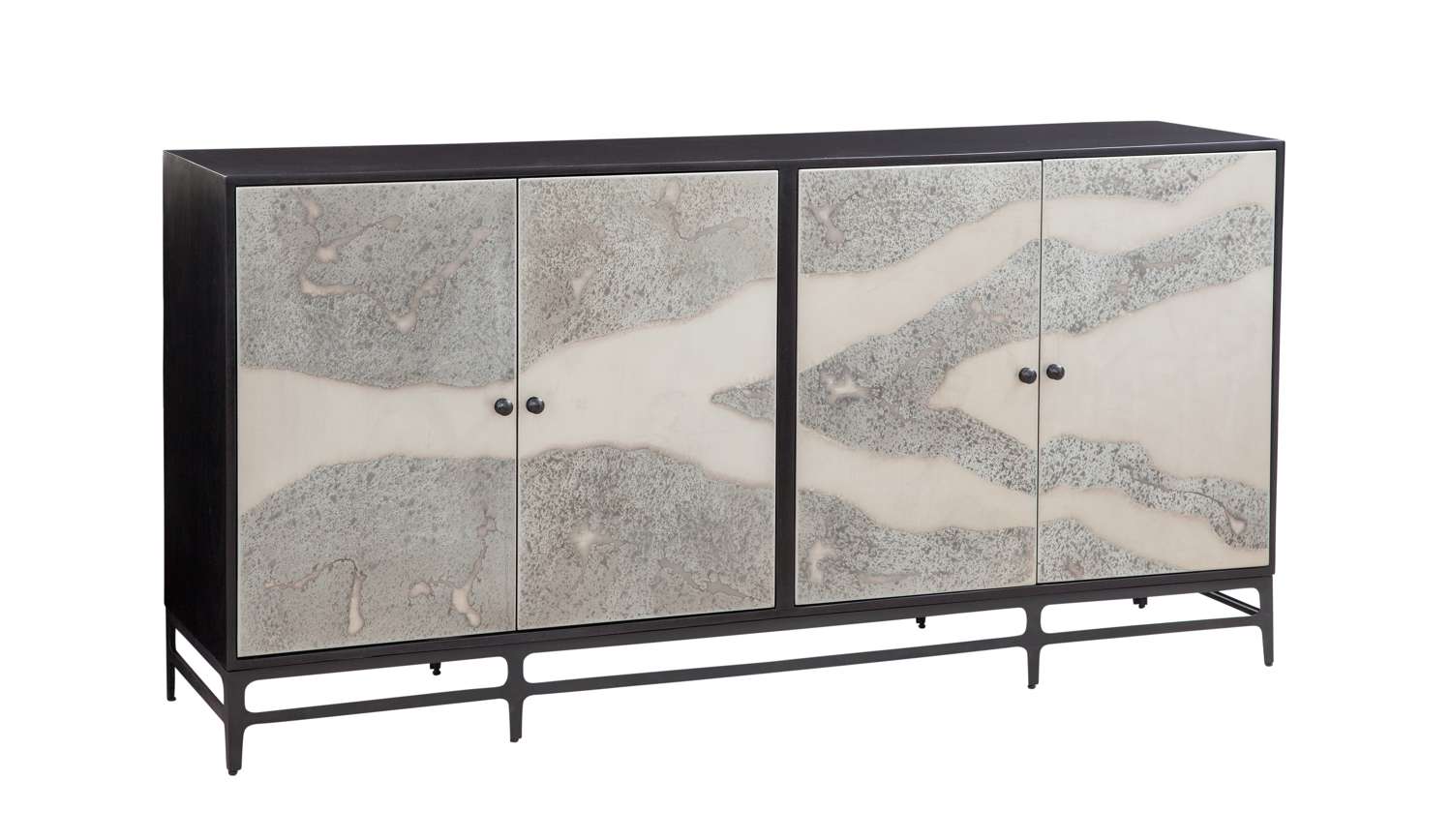Caspar Iron Sideboard - Angle