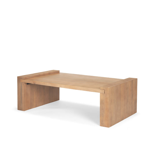 Natural Solid Wood Sled Coffee Table image 4