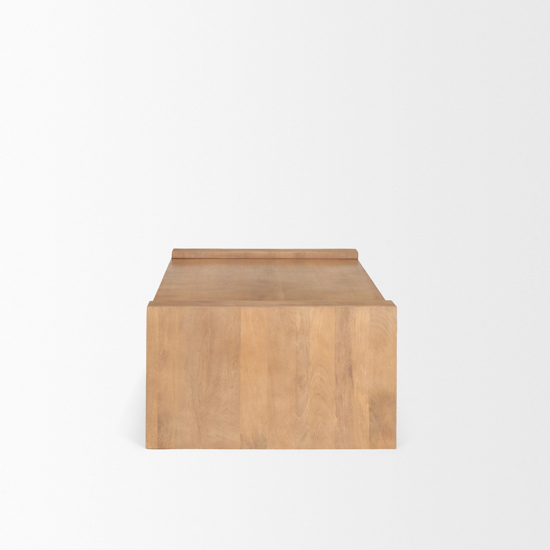 Natural Solid Wood Sled Coffee Table image 3