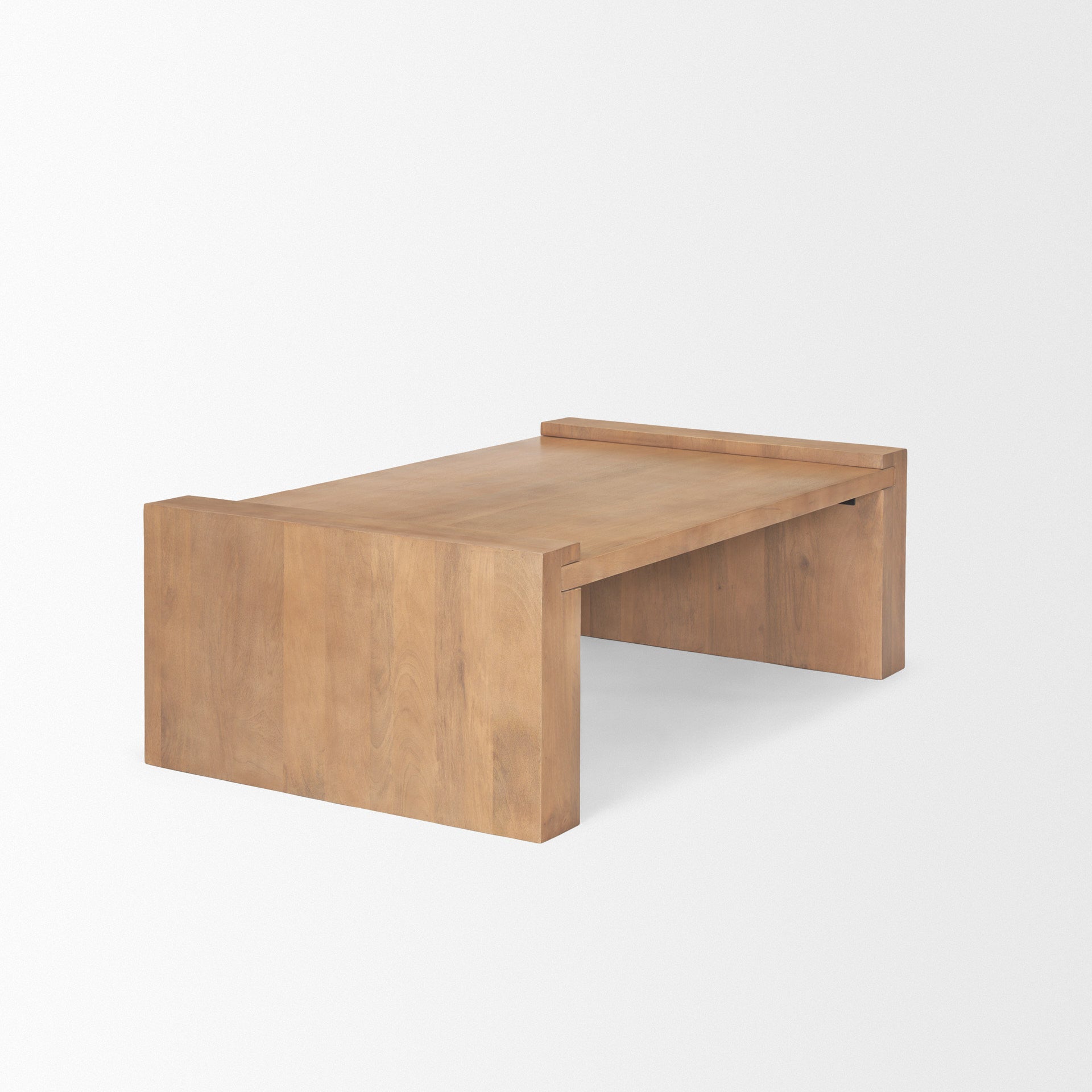 Natural Solid Wood Sled Coffee Table image 5