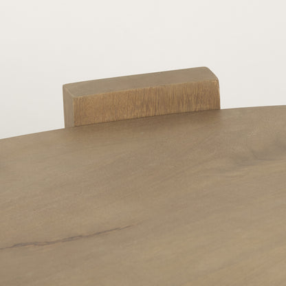 Natural Solid Wood Oval Coffee Table image 7