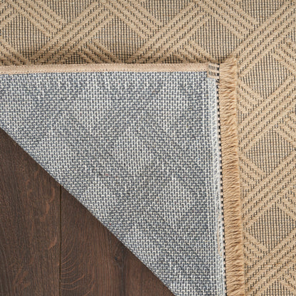 Nourison Jute Loom Woven Natural Machine Washable Rug - Corner