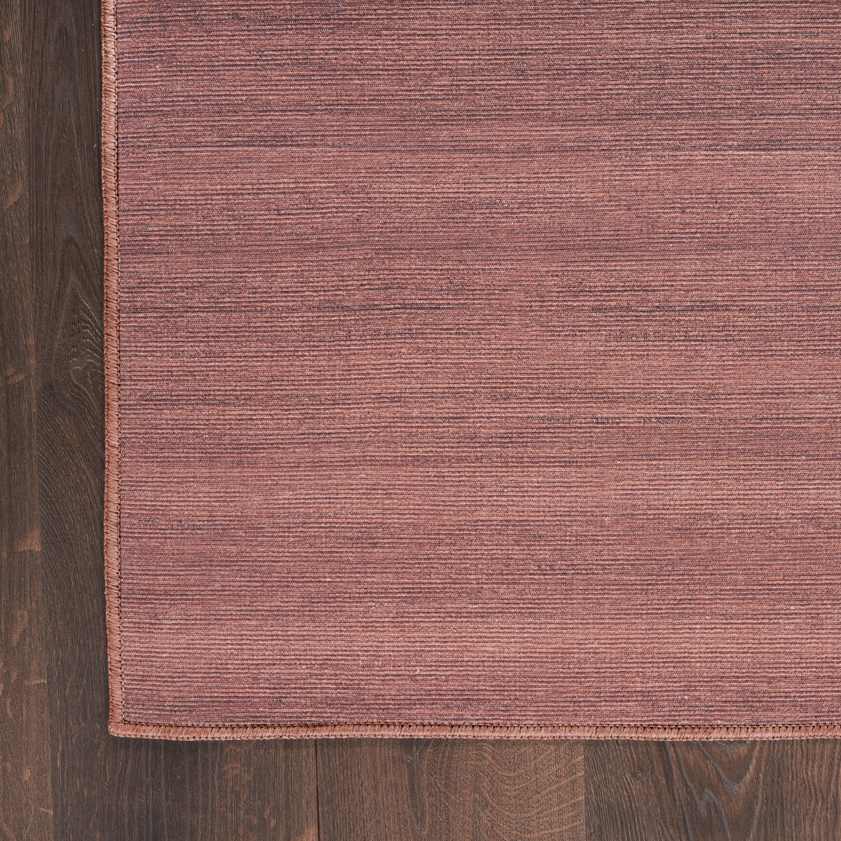 Nourison Essentials Loom Woven Mocha Machine Washable Rug - Corner