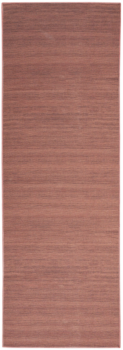 Nourison Essentials Loom Woven Mocha Machine Washable Rug - 2'2" x 8'