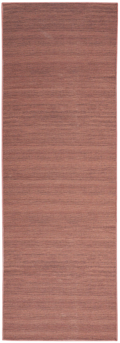Nourison Essentials Loom Woven Mocha Machine Washable Rug - 2'2" x 8'
