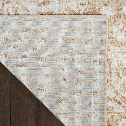 Nourison Astra Rust Pet Friendly Machine Washable Rug - Corner