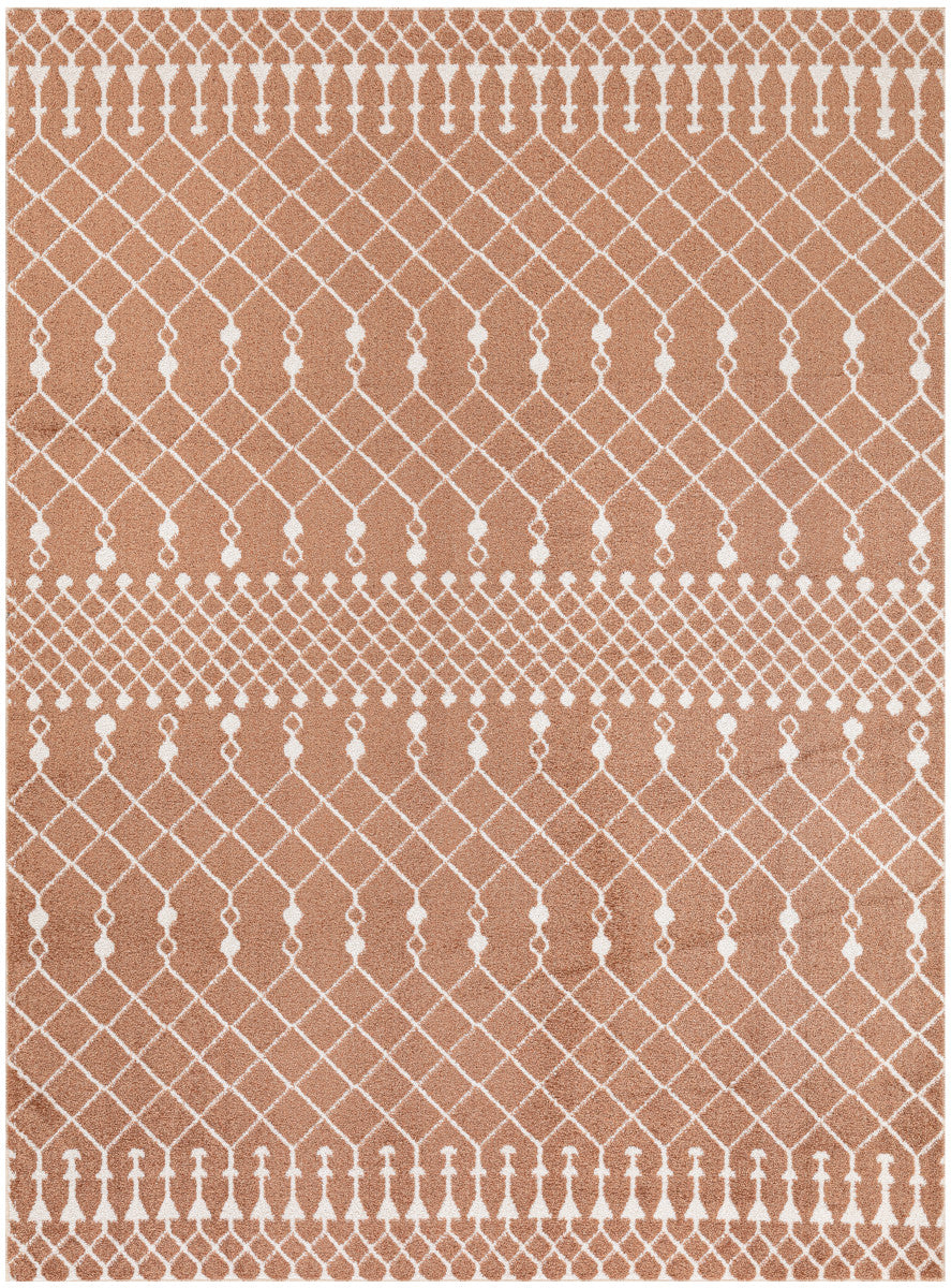 Nourison Astra Copper Pet Friendly Machine Washable Rug - 5'3" x 7'