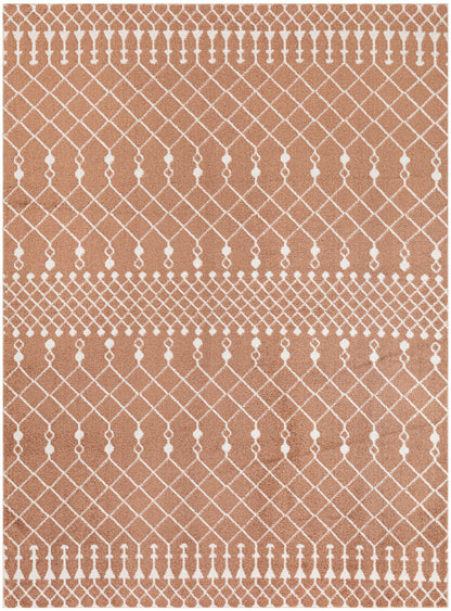 Nourison Astra Copper Pet Friendly Machine Washable Rug - 5'3" x 7'
