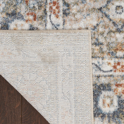 Nourison Astra Gold & Grey Pet Friendly Machine Washable Rug - Corner