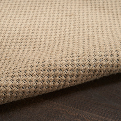 Nourison Jute Loom Woven Natural Machine Washable Rug - Texture