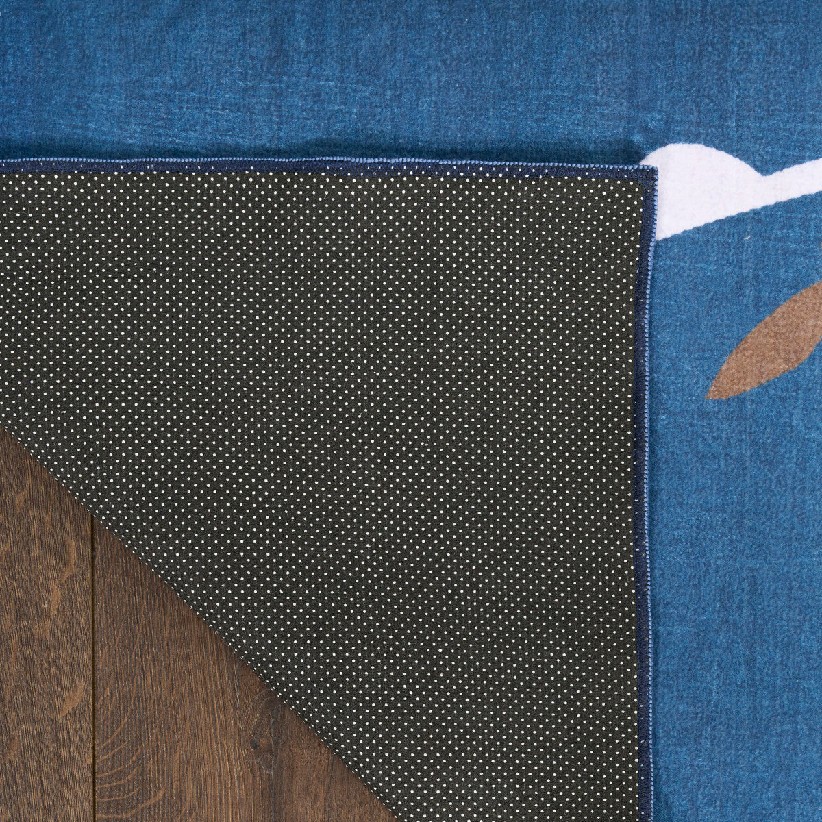 Nourison Imagination Blue Machine Washable Rug - Corner