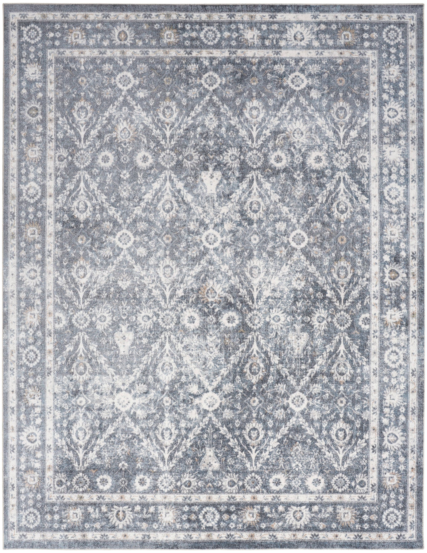 Nourison Astra Dark Blue Pet Friendly Machine Washable Rug - Main