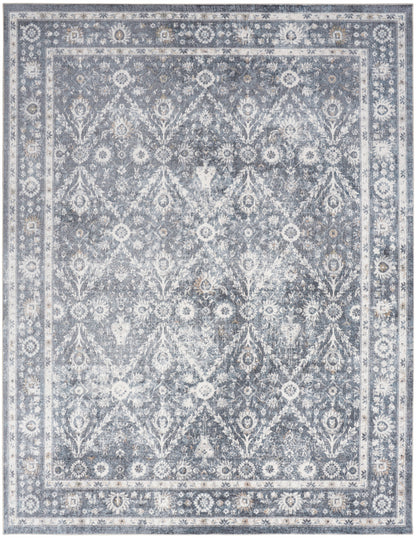 Nourison Astra Dark Blue Pet Friendly Machine Washable Rug - Main