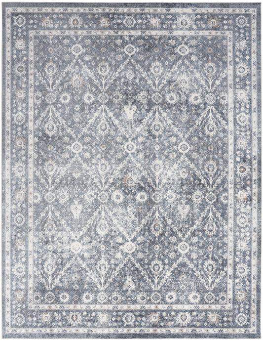 Nourison Astra Dark Blue Pet Friendly Machine Washable Rug - Main