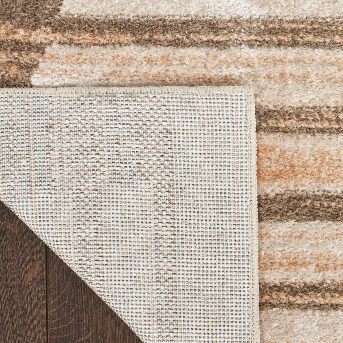 Nourison Astra Latte Pet Friendly Machine Washable Rug - Corner