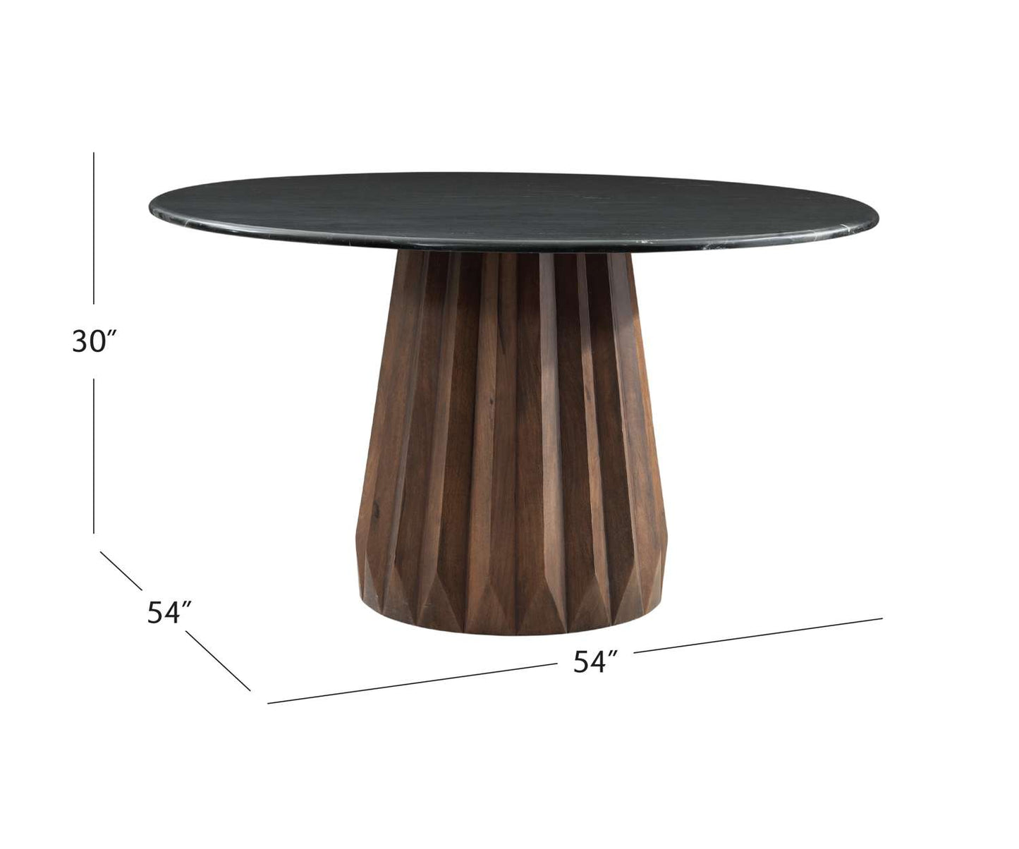 Jennings Dining Table - Dimensional