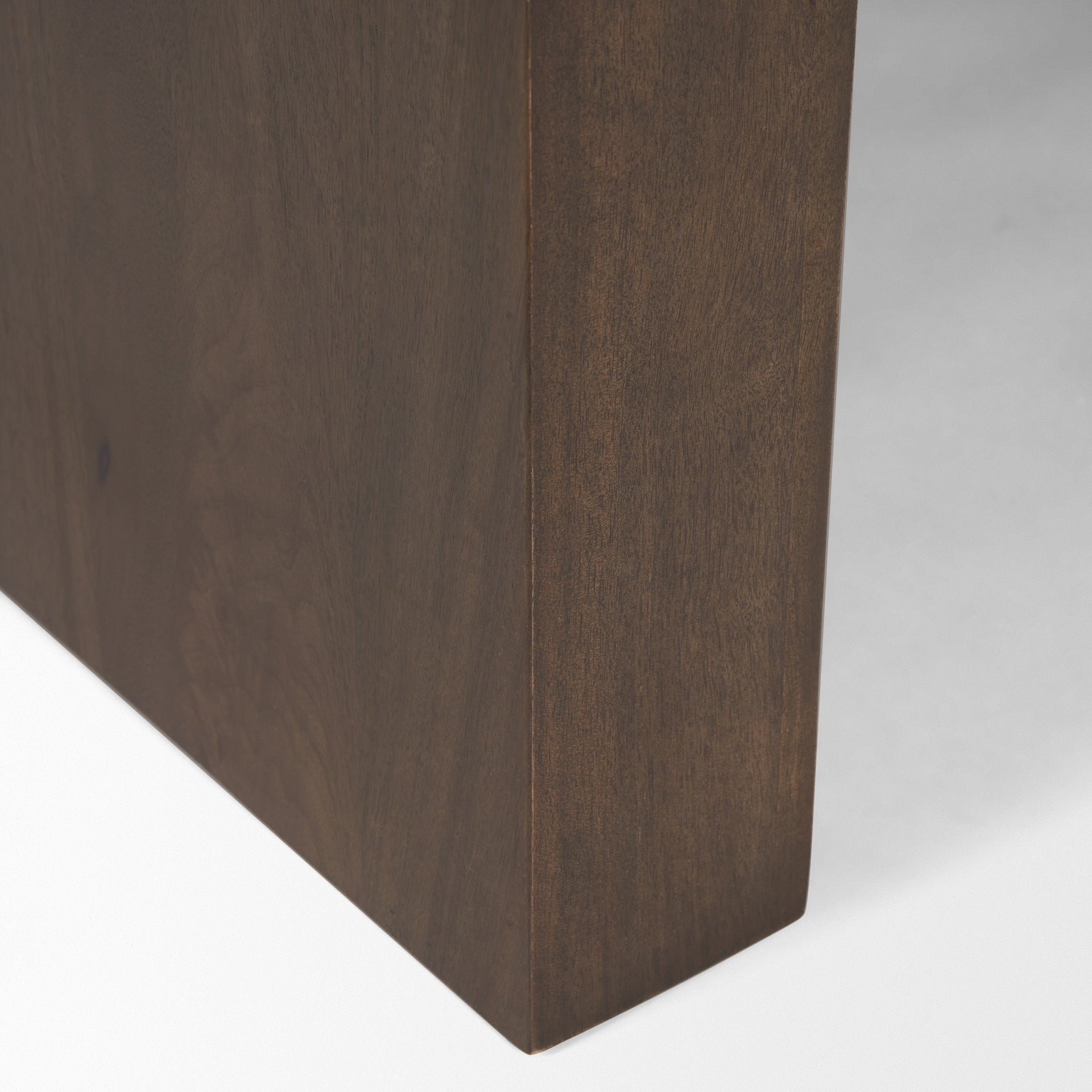 Dark Brown Solid Wood Sled Coffee Table image 7