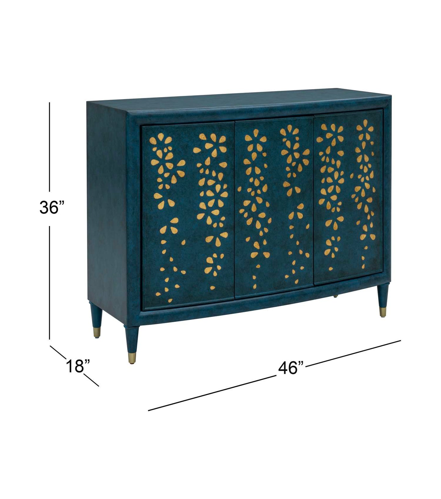 Argento Hall Cabinet - Dimensional