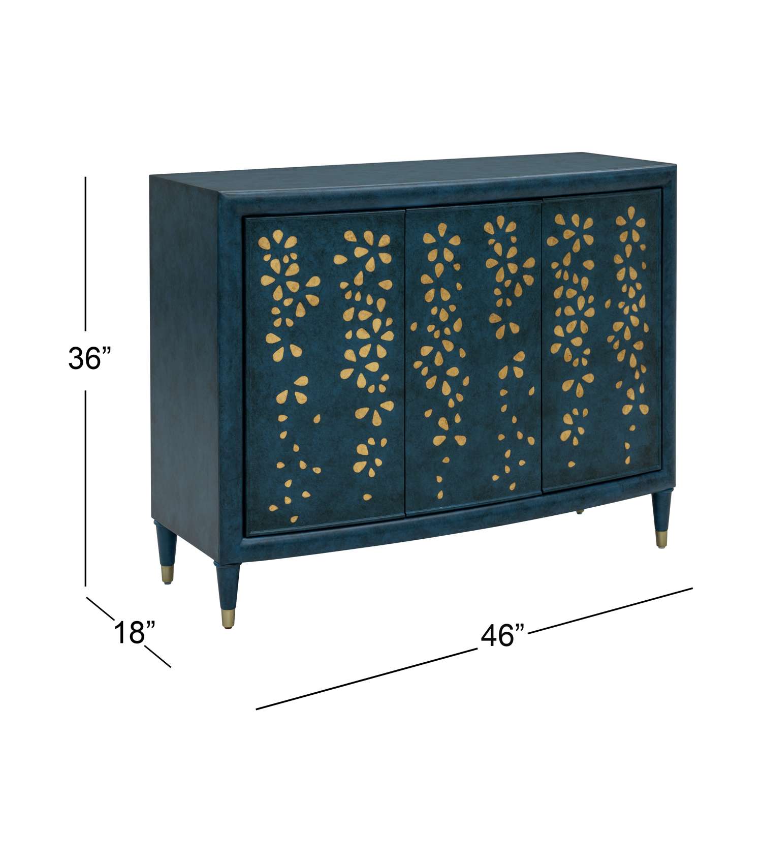 Argento Hall Cabinet - Dimensional