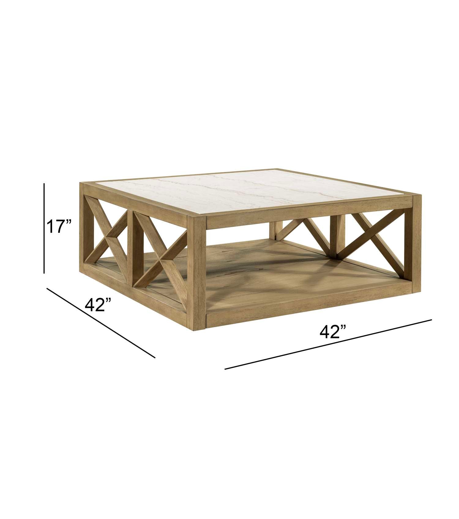 Holden Square Coffee Table - Dimensional
