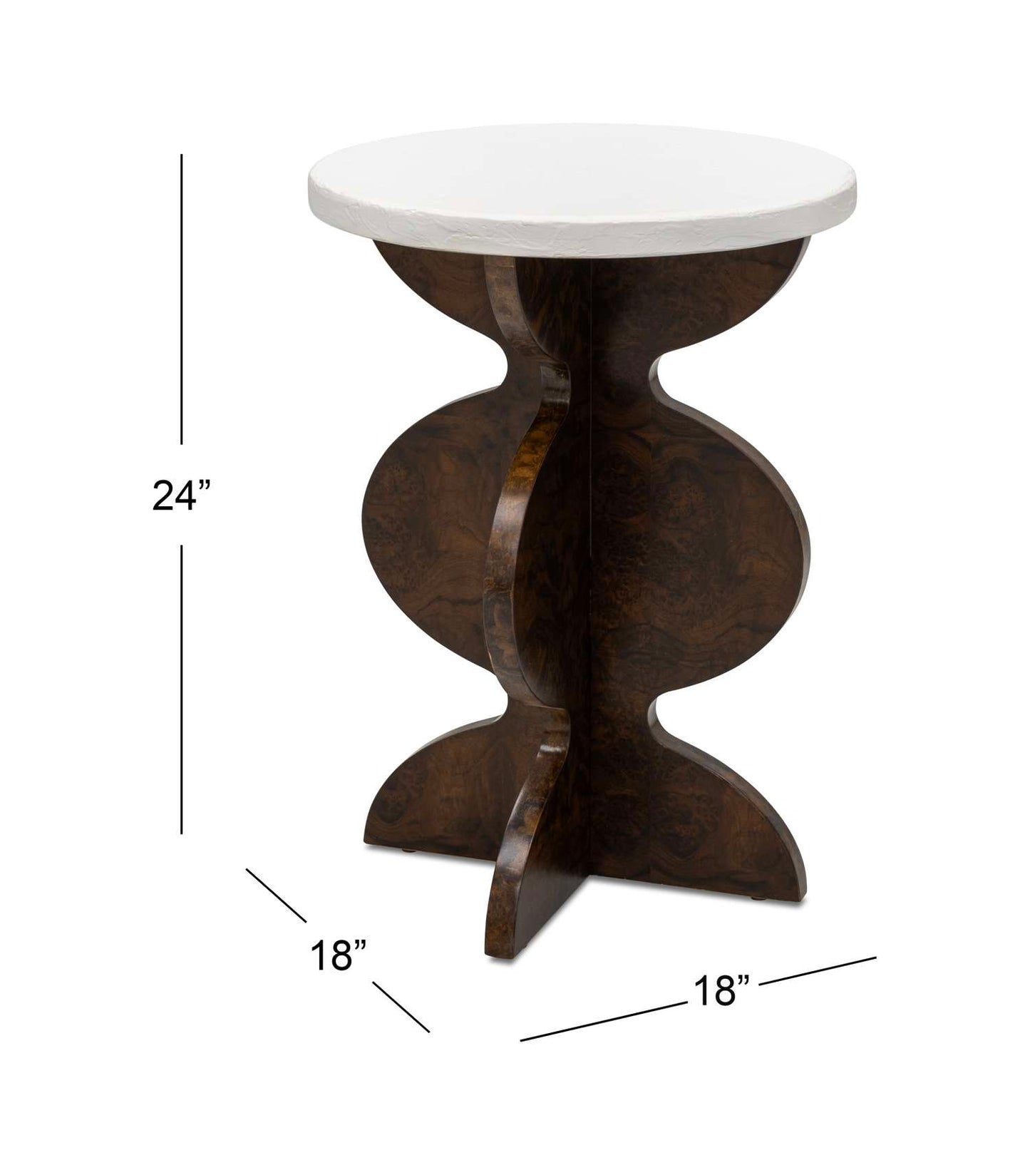 Paloma Accent Table - Dimensional