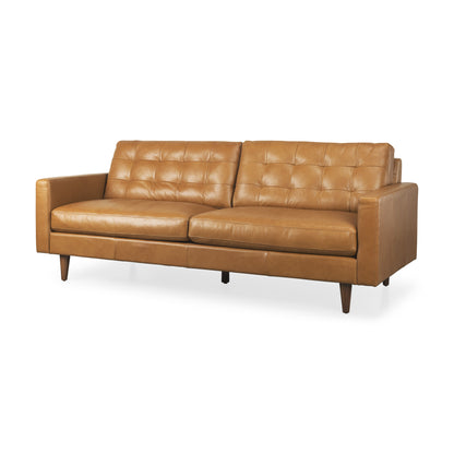 Brown Leather Sofa