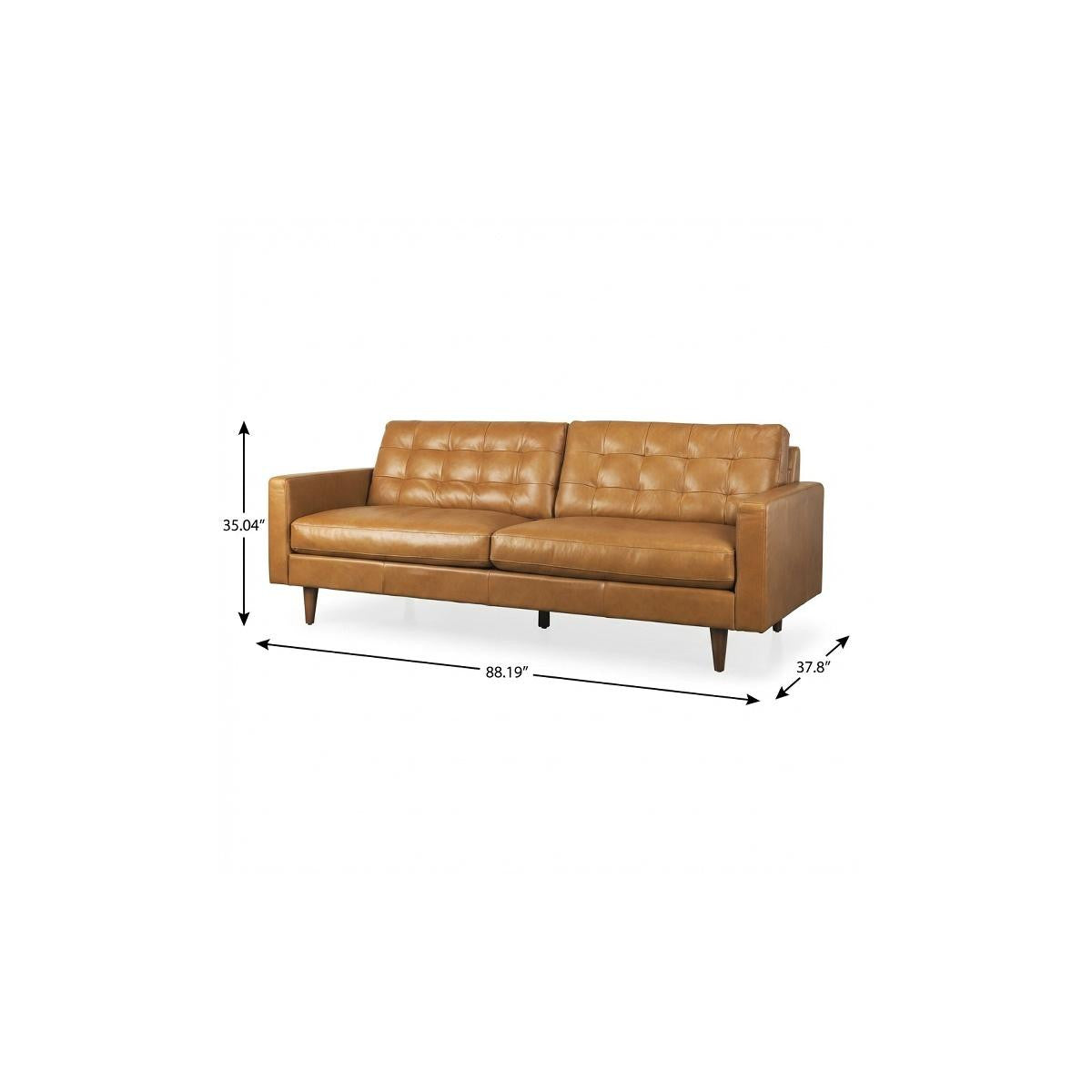 Brown Leather Sofa