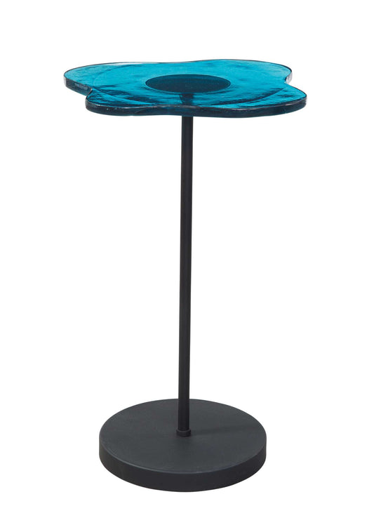 Elijah Accent Table - Blue - Angle