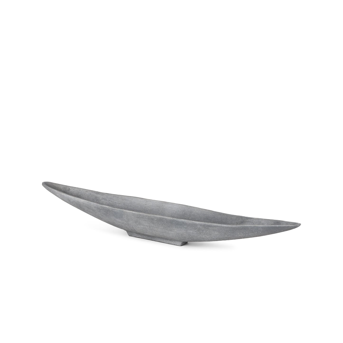 Gray Cast Oval Centerpiece Bowl
