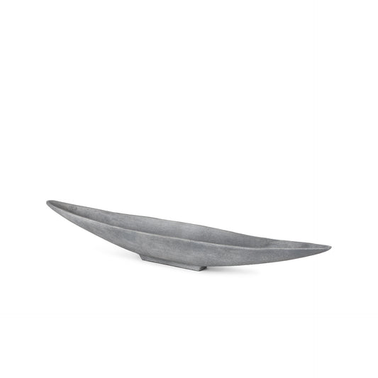 Gray Cast Oval Centerpiece Bowl
