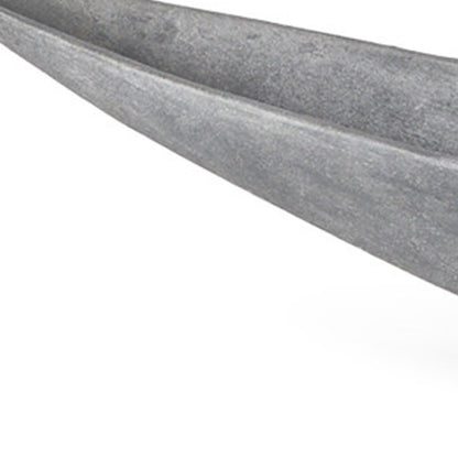 Gray Cast Oval Centerpiece Bowl