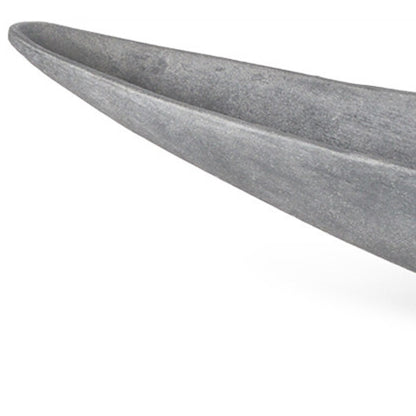 Gray Cast Oval Centerpiece Bowl