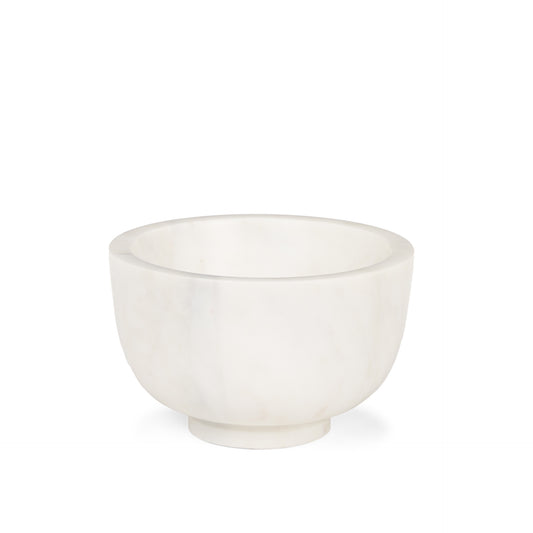 White Marble Round Decorative Bowl