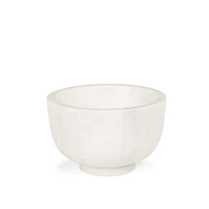 White Marble Round Decorative Bowl
